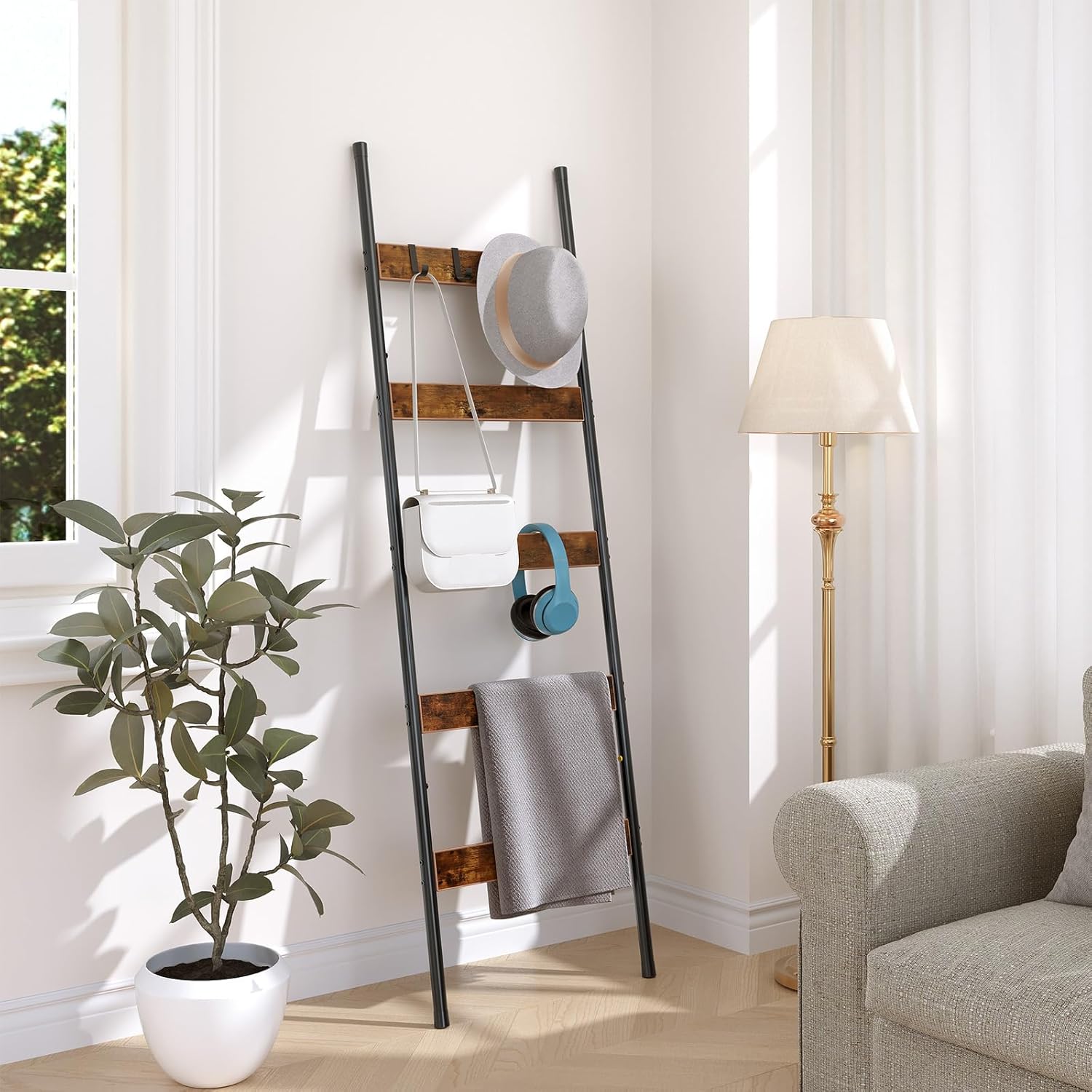 HOOBRO 5-Tier Blanket Ladder