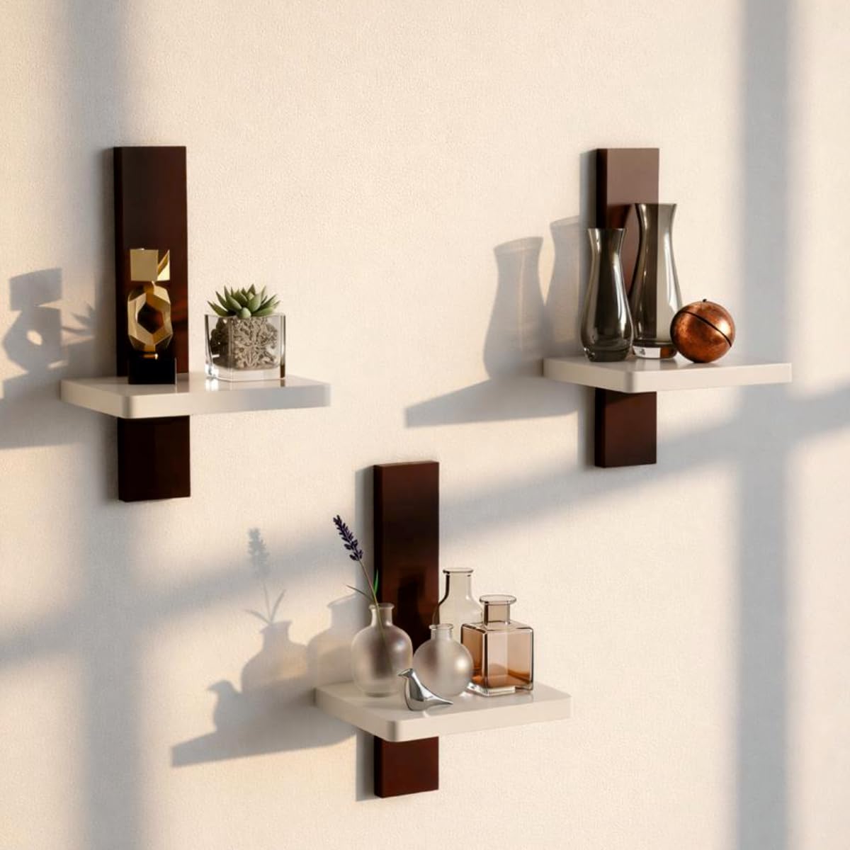 Set of 3 Wall Mounted Floating Shelves