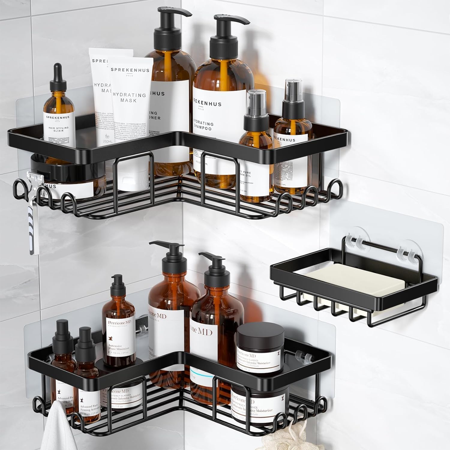 JIALTO Bathroom Organizer Without Drill