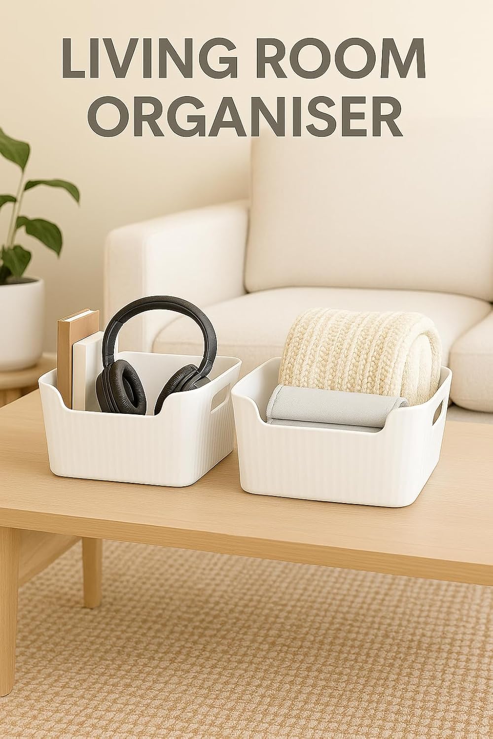 Zuku Storage Box Basket 4Pcs
